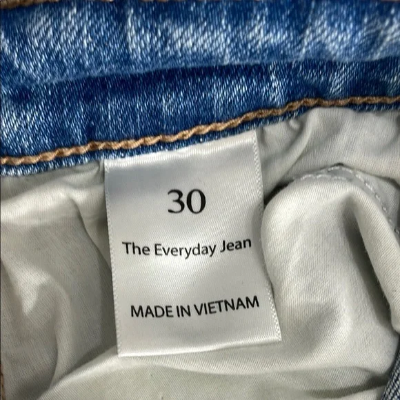 Slim Fit Blue Jeans with Faded Wash - Picture 4 of 8